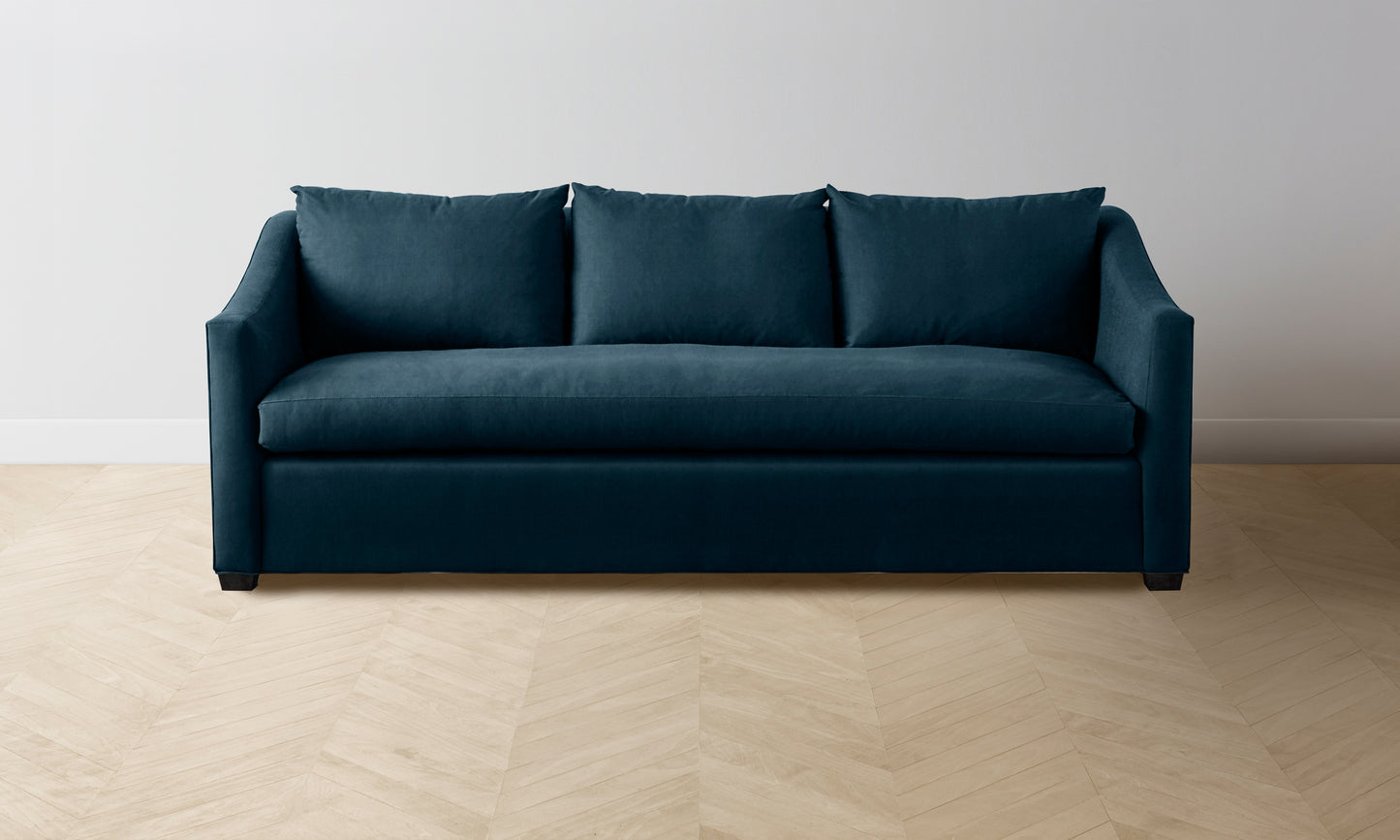 The Sullivan Sofa - Performance Velvet Lagoon