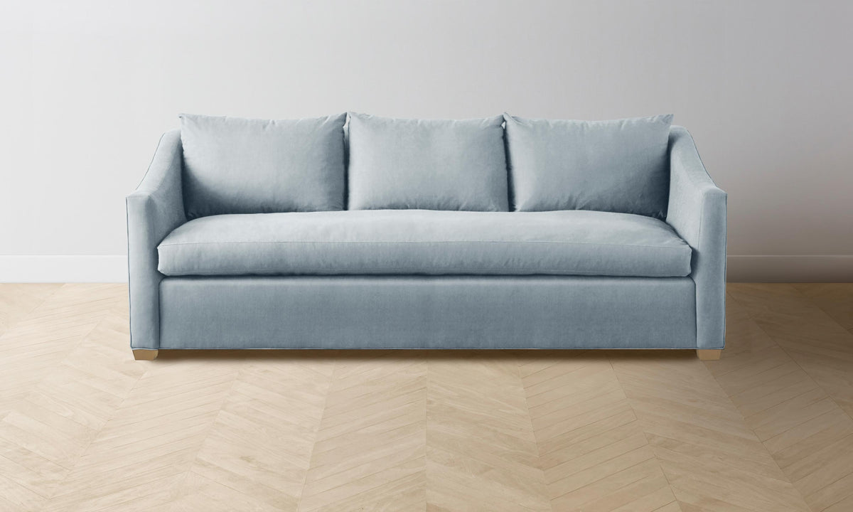 The Sullivan Sofa - Performance Velvet Sky