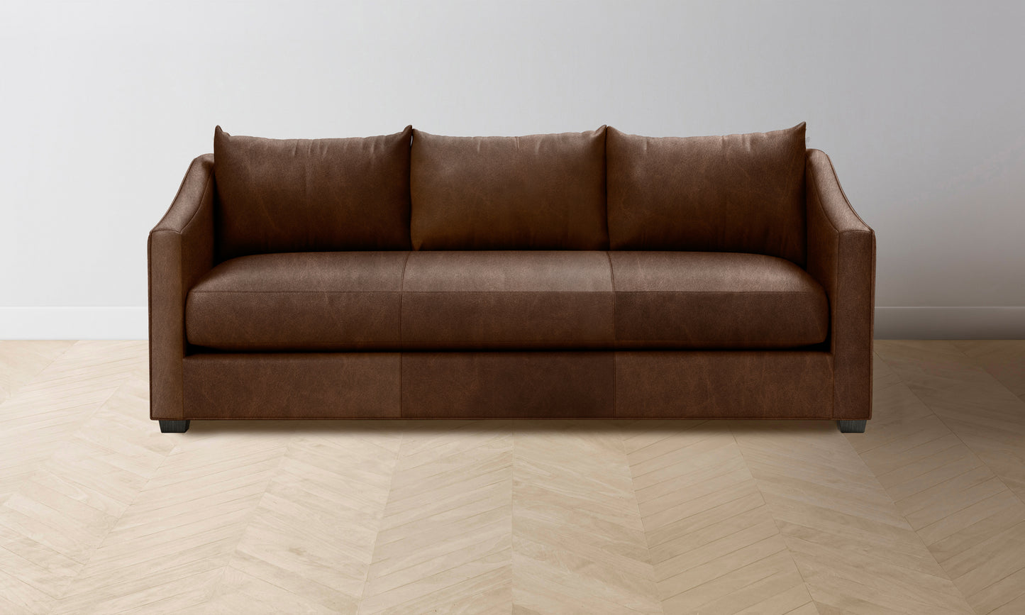 The Sullivan Sofa - Tuscan Leather Bourbon