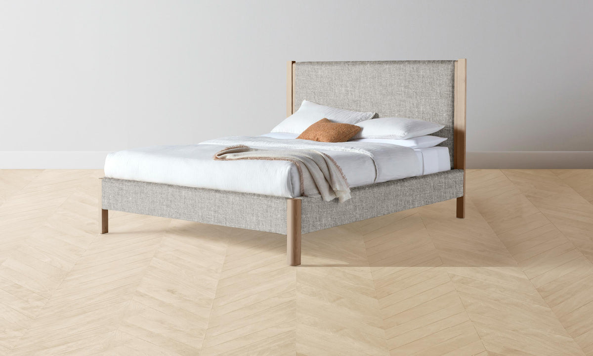 The Thompson Bed - Heritage Belgian Linen Agate