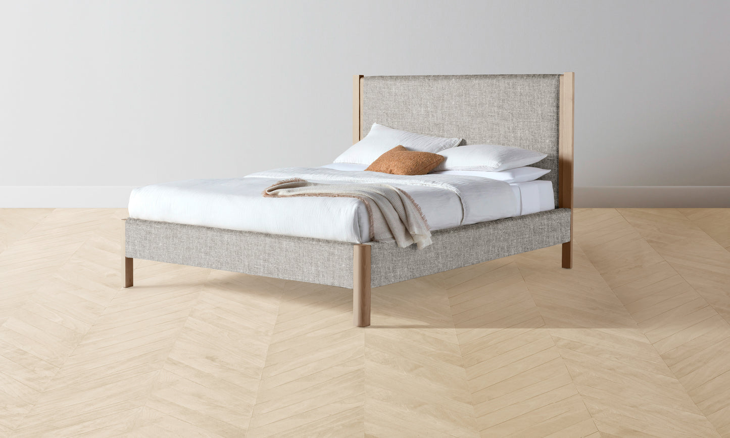 The Thompson Bed - Belgian Linen Agate