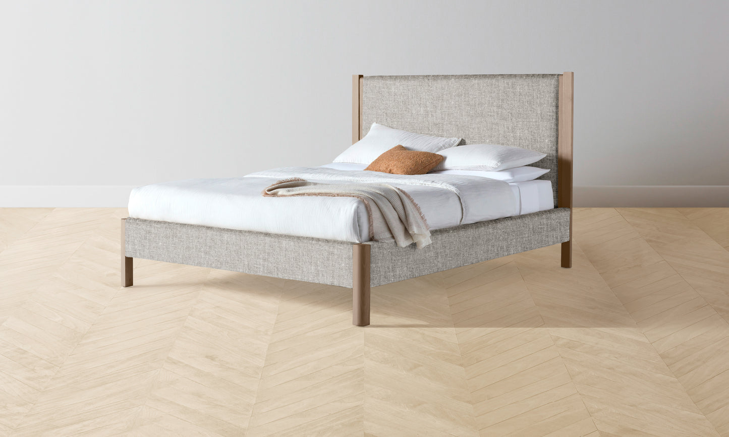 The Thompson Bed - Belgian Linen Agate