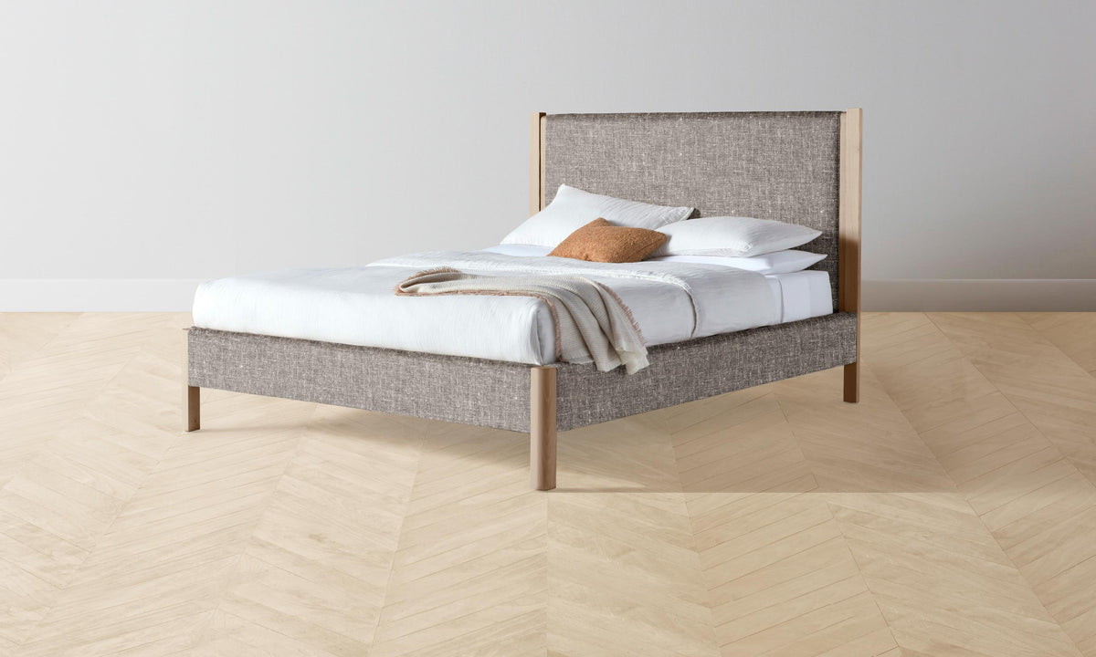 The Thompson Bed - Heritage Belgian Linen Carob