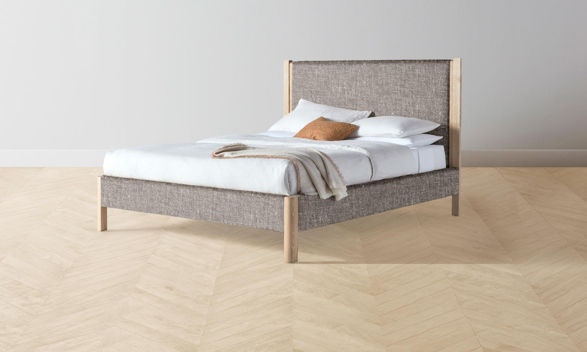 The Thompson Bed - Heritage Belgian Linen Carob