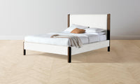 The Thompson Bed - Belgian Linen Egret