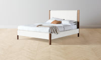 The Thompson Bed - Belgian Linen Egret