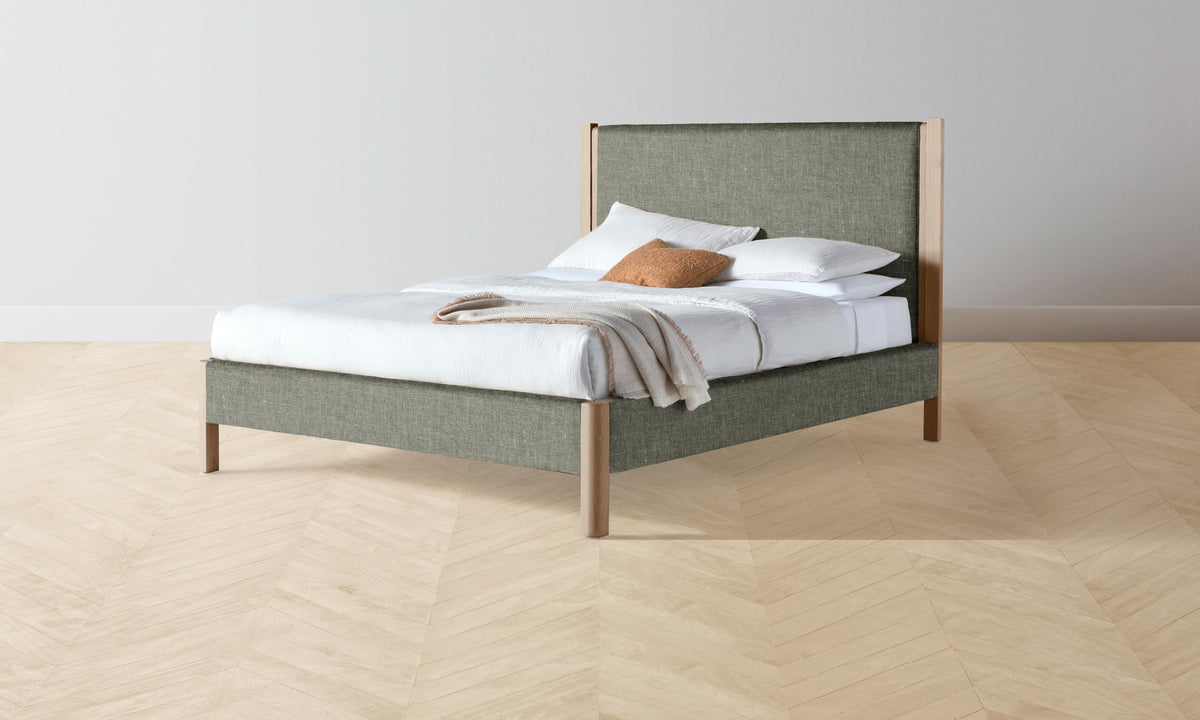 The Thompson Bed - Heritage Belgian Linen Thyme