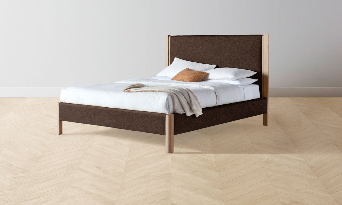 The Thompson Bed - Italian Brushed Wool Cocoa
