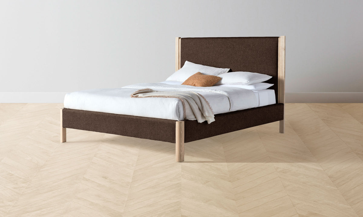 The Thompson Bed - Italian Brushed Wool Cocoa