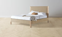 The Thompson Bed - Mohair Almond