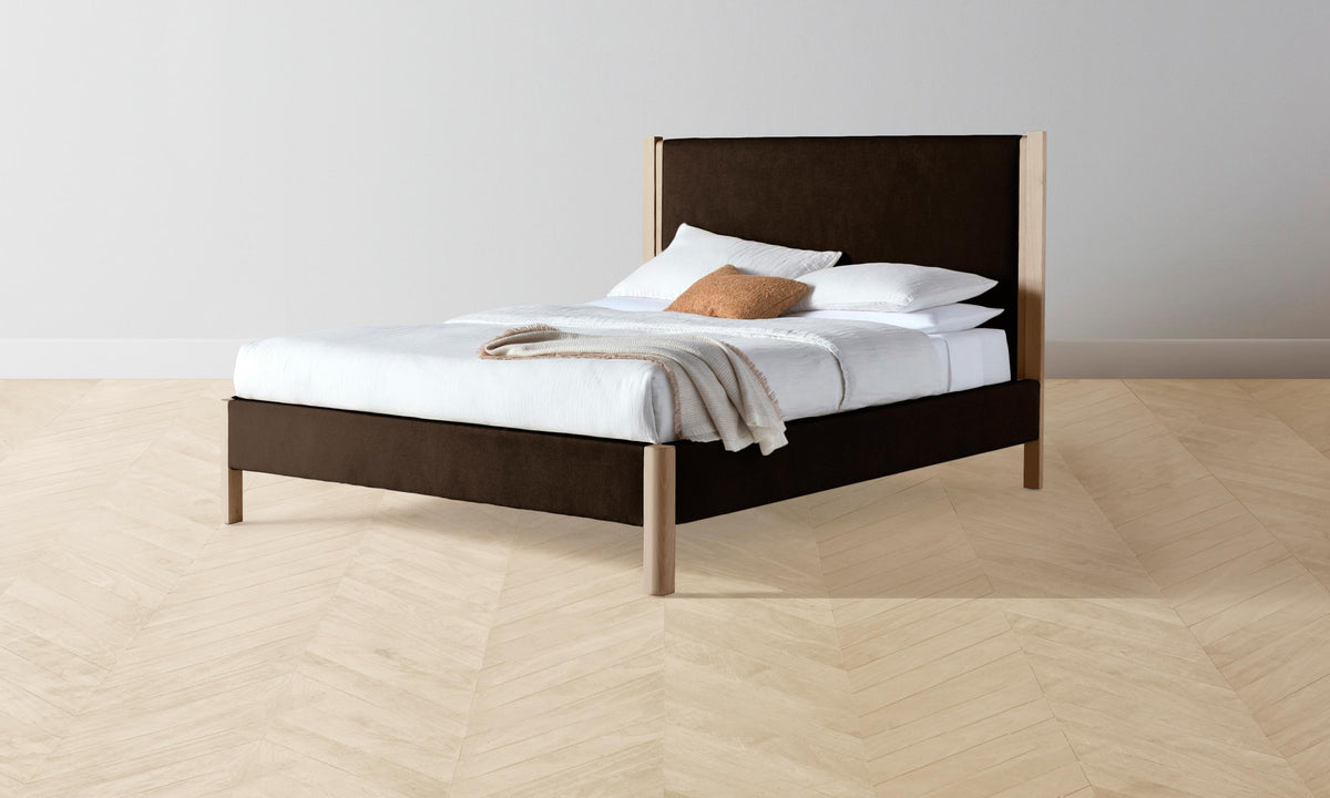 The Thompson Bed - Mohair Chocolate