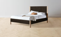 The Thompson Bed - Nubuck Leather Espresso