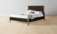 The Thompson Bed - Nubuck Leather Espresso