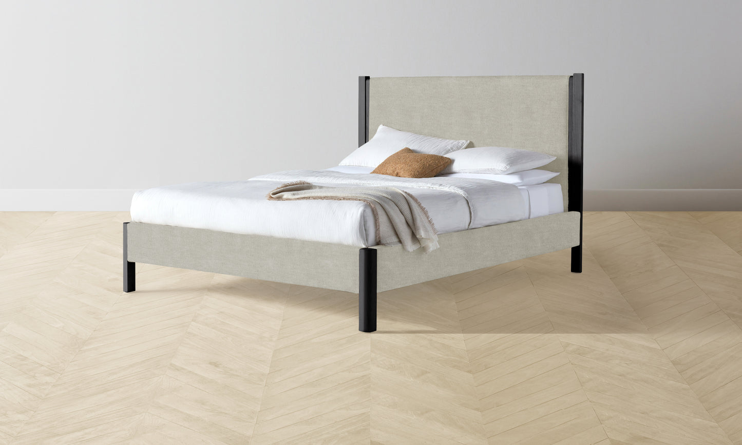 The Thompson Bed - Performance Melange Weave Flint