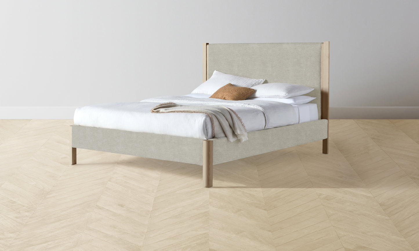 The Thompson Bed - Performance Melange Weave Flint