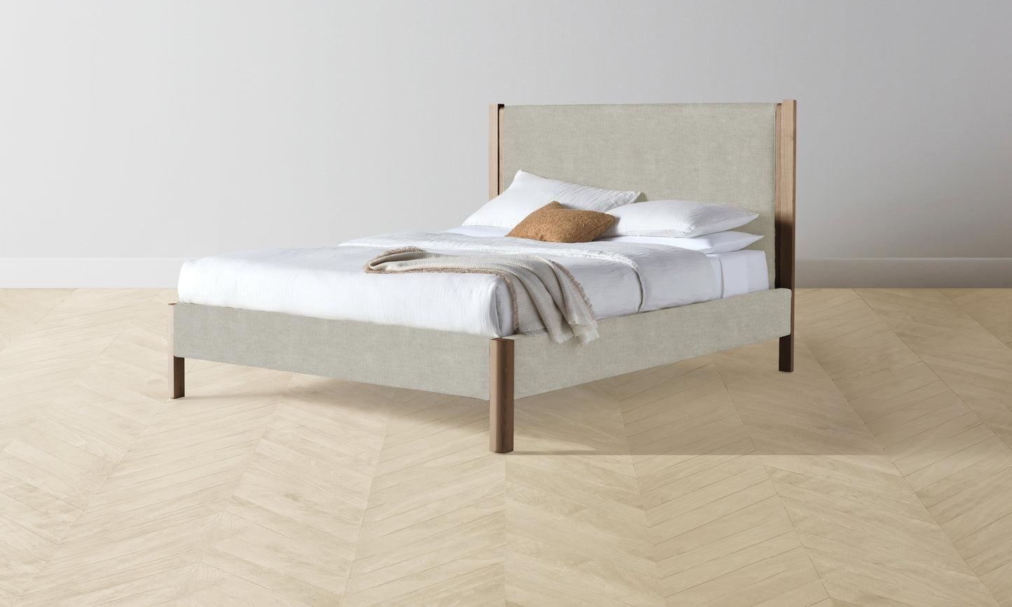 The Thompson Bed - Performance Melange Weave Flint