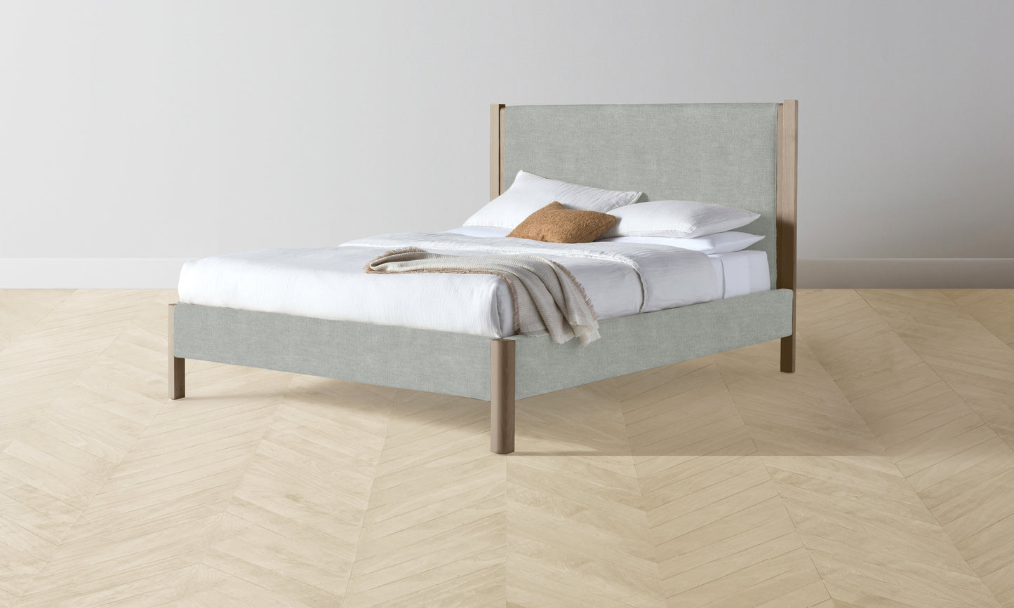 The Thompson Bed - Performance Melange Weave Seaglass