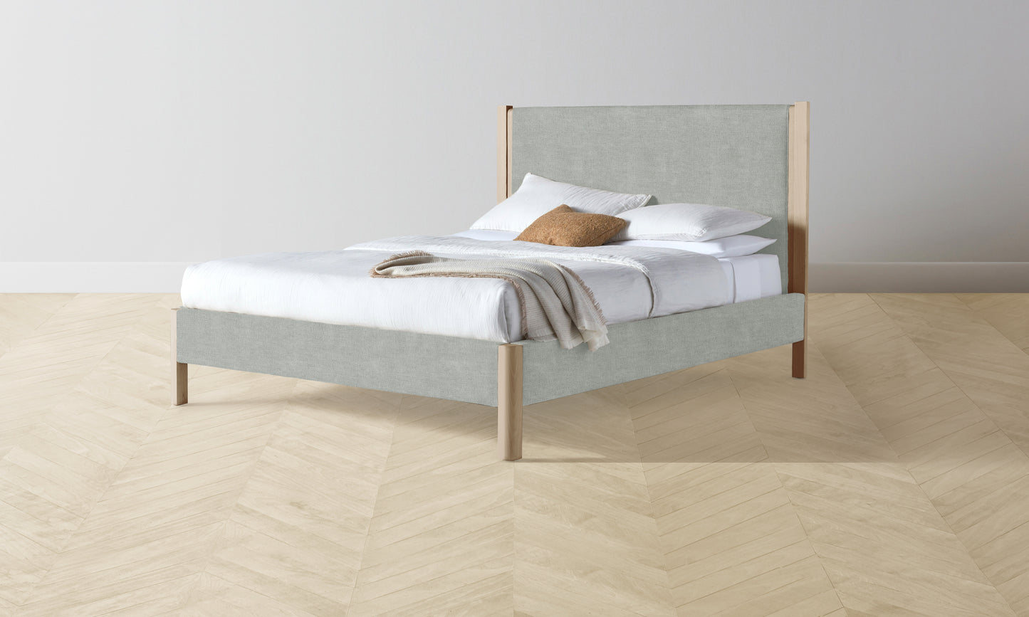 The Thompson Bed - Performance Melange Weave Seaglass