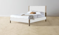 The Thompson Bed - Performance Linen Weave Pure White