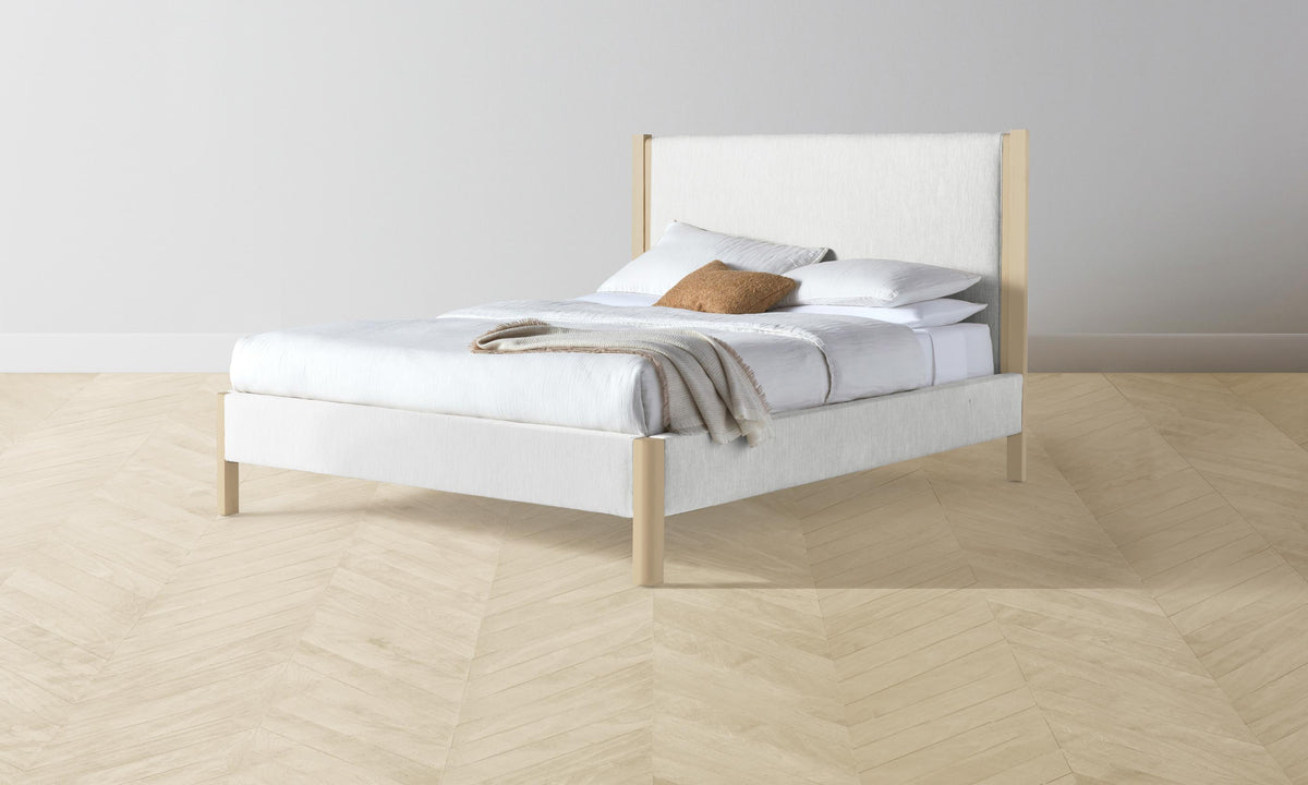 The Thompson Bed - Performance Tweed Salt