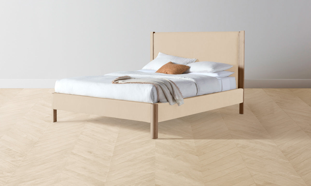 The Thompson Bed - Performance Velvet Butter