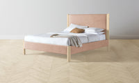 The Thompson Bed - Performance Velvet Dusty Rose