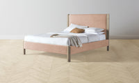 The Thompson Bed - Performance Velvet Dusty Rose