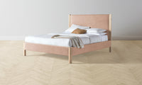 The Thompson Bed - Performance Velvet Dusty Rose