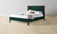 The Thompson Bed - Performance Velvet Emerald