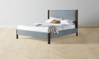 The Thompson Bed - Performance Velvet Seafoam