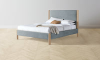 The Thompson Bed - Performance Velvet Seafoam