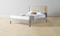 The Thompson Bed - Performance Velvet Taupe