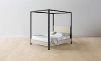 The Thompson Canopy Bed - Belgian Linen Alder