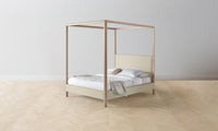 The Thompson Canopy Bed - Belgian Linen Alder