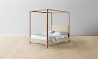 The Thompson Canopy Bed - Belgian Linen Alder