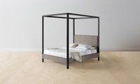 The Thompson Canopy Bed - Belgian Linen Carob