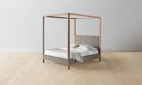 The Thompson Canopy Bed - Belgian Linen Carob