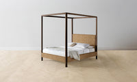 The Thompson Canopy Bed - Belgian Linen Chai