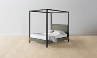 The Thompson Canopy Bed - Belgian Linen Thyme