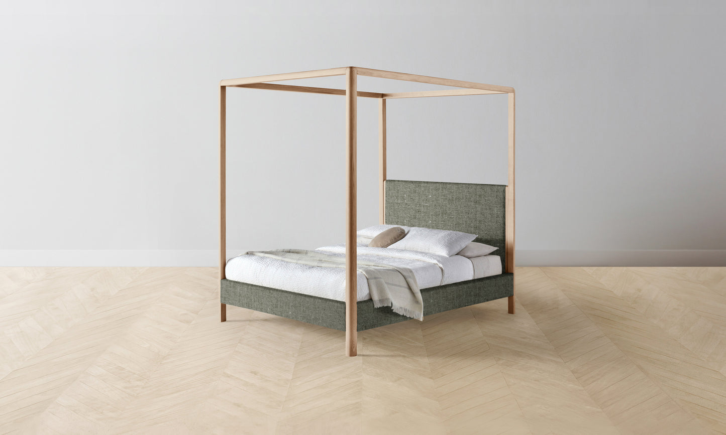 The Thompson Canopy Bed - Belgian Linen Thyme