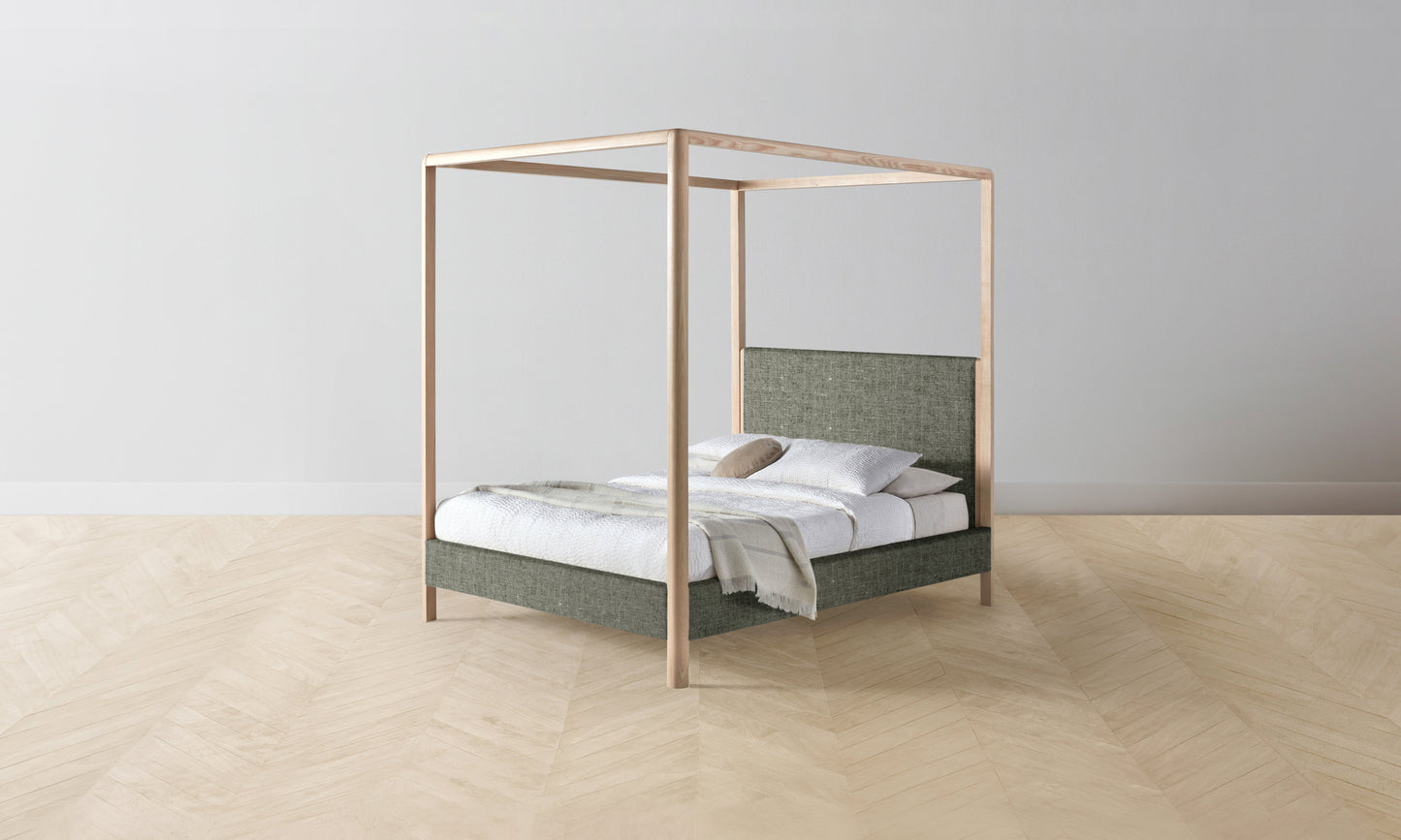 The Thompson Canopy Bed - Belgian Linen Thyme