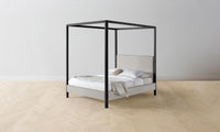 The Thompson Canopy Bed - Italian Bouclé Fossil