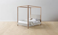 The Thompson Canopy Bed - Italian Bouclé Fossil