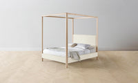 The Thompson Canopy Bed - Italian Bouclé White