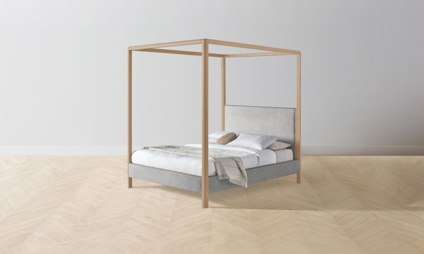 The Thompson Canopy Bed - Merino Heather Grey