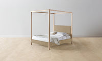 The Thompson Canopy Bed - Mohair Almond