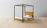 The Thompson Canopy Bed - Mohair Amber