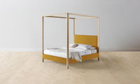 The Thompson Canopy Bed - Mohair Amber