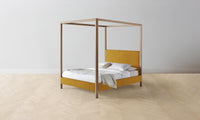 The Thompson Canopy Bed - Mohair Amber