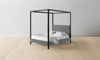 The Thompson Canopy Bed - Mohair Fog